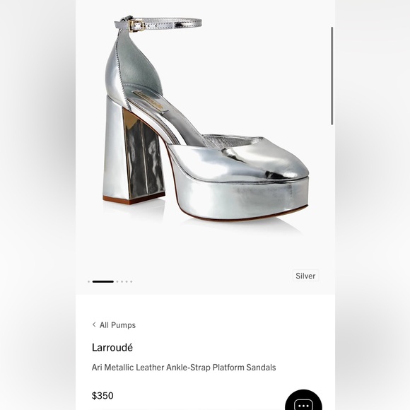 Larroude Shoes - Larroude Ari metallic platform sandals - new without box